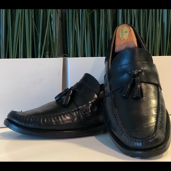 Bally tassel loafers, made in Italy. Men's 27.0cm unclear black type Vintage Second Hand